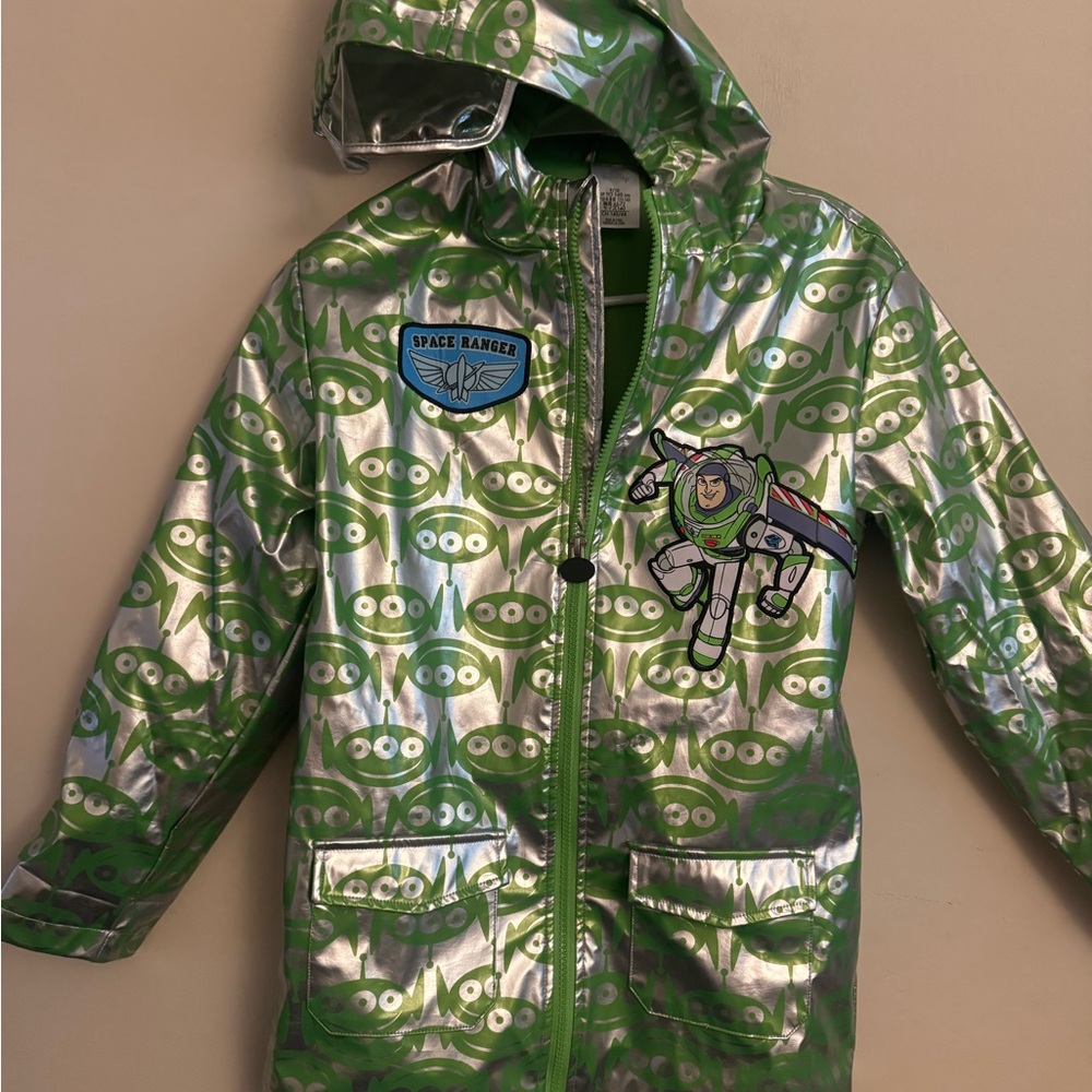 Disney Toy Story Buzz Lightyear Rain Jacket for Kids (Size 9/10)